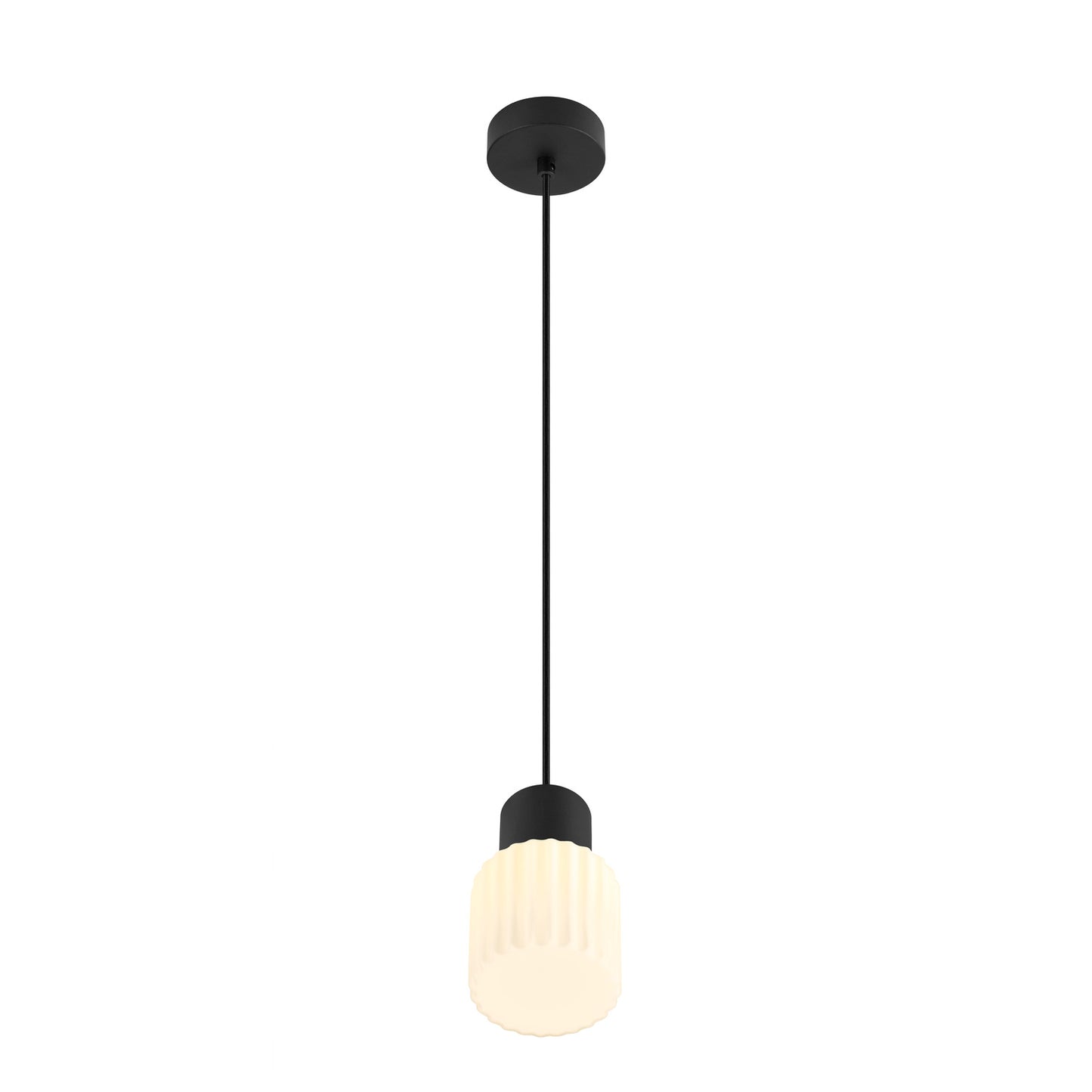 VARYT, Pendelleuchte, E14, Pendellänge 150 cm, 1x max. 6 W, schwarz