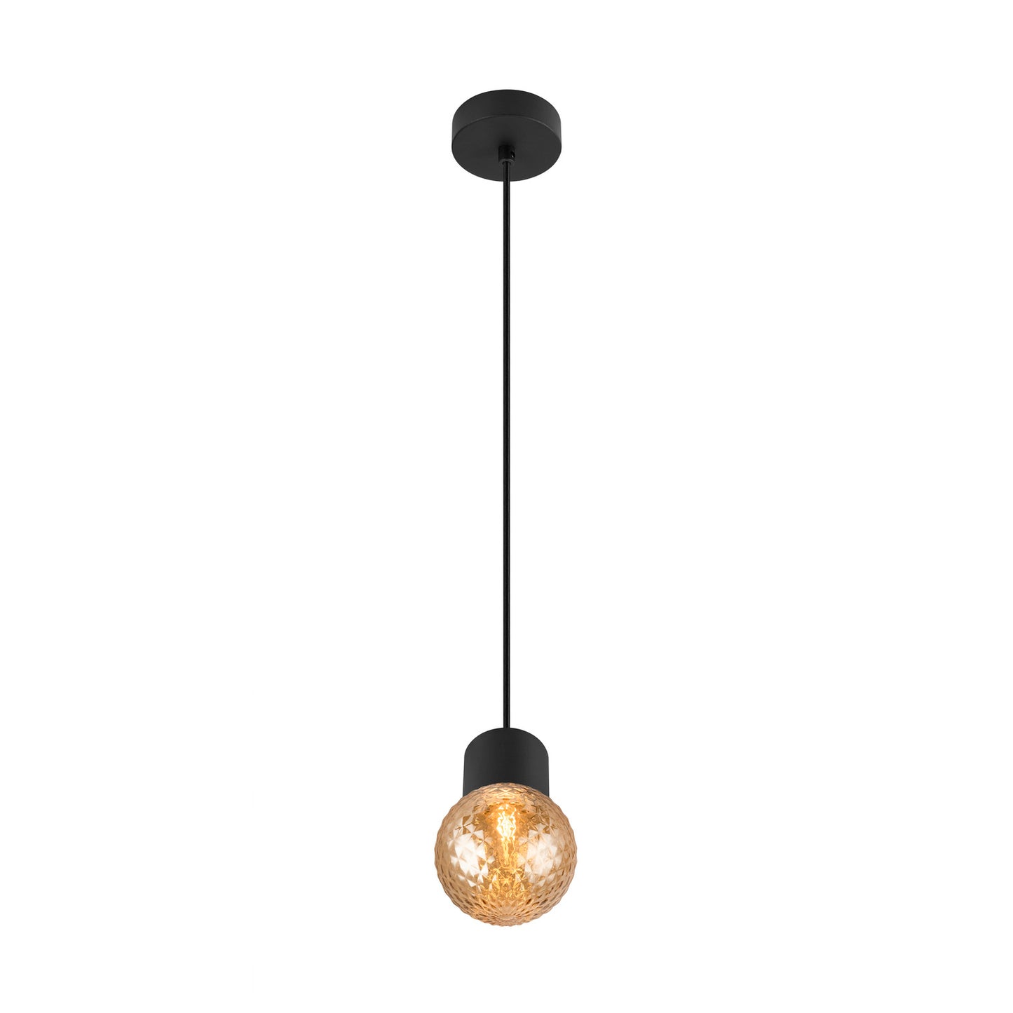 VARYT, Pendelleuchte, E14, Pendellänge 150 cm, 1x max. 6 W, schwarz