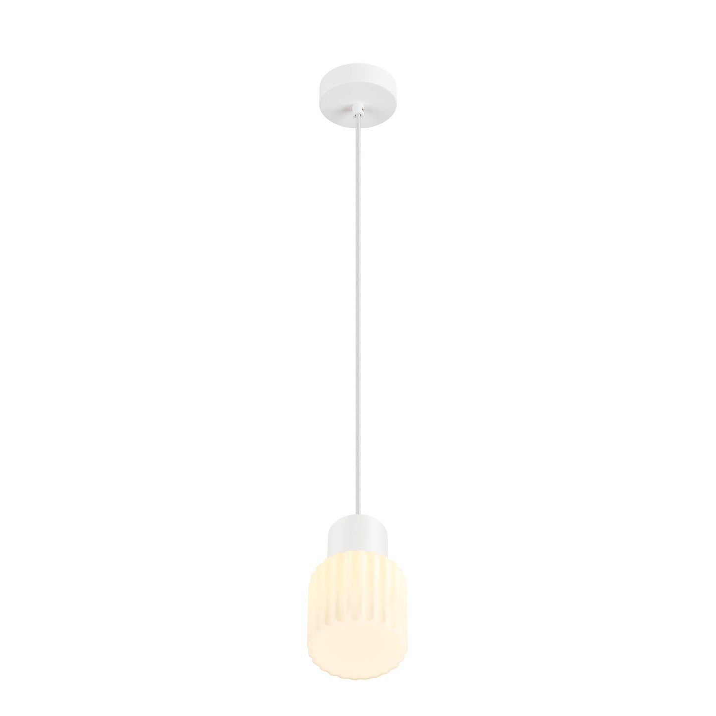 VARYT, Pendelleuchte, E14, Pendellänge 150 cm, 1x max. 6 W, weiß