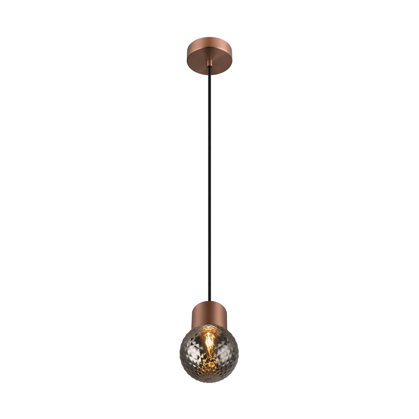 VARYT, Pendelleuchte, E14, Pendellänge 150 cm, 1x max. 6 W, kupfer