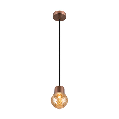 VARYT, Pendelleuchte, E14, Pendellänge 150 cm, 1x max. 6 W, kupfer