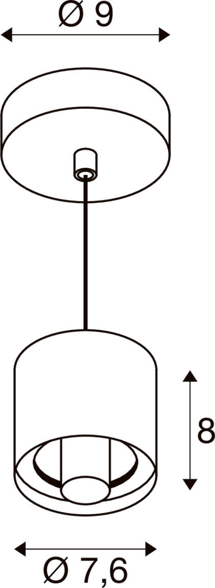 VARYT, Pendelleuchte, E14, Pendellänge 150 cm, 1x max. 6 W, kupfer