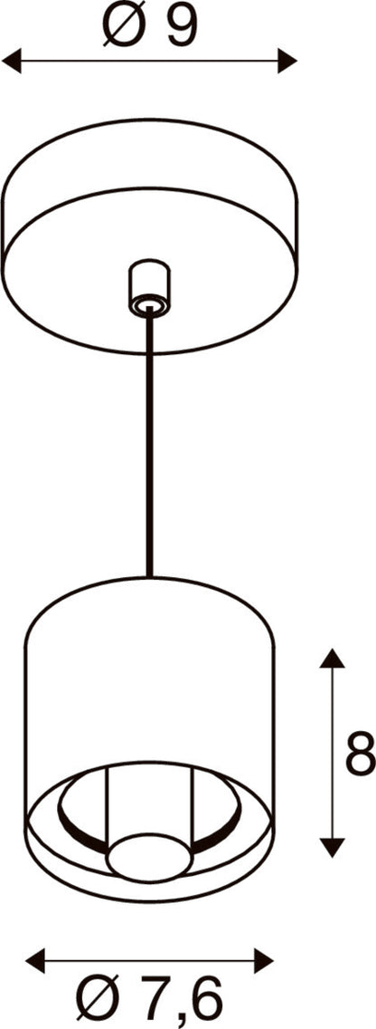 VARYT, Pendelleuchte, E14, Pendellänge 150 cm, 1x max. 6 W, kupfer