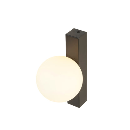 SUN, Wandaufbauleuchte, eckig, 1x max. 40 W, LED-Leuchtmittel, G9, PHASE, schwarz