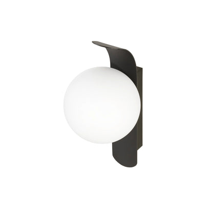 SUN, Wandaufbauleuchte, rund, 1x max. 40 W, LED-Leuchtmittel, G9, PHASE, schwarz