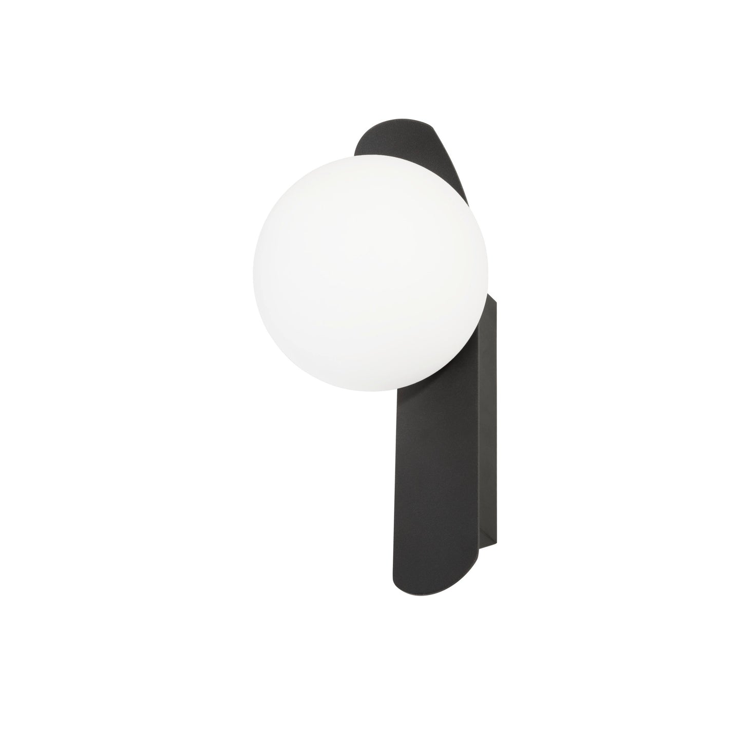 SUN, Wandaufbauleuchte, rund, 1x max. 40 W, LED-Leuchtmittel, G9, PHASE, schwarz