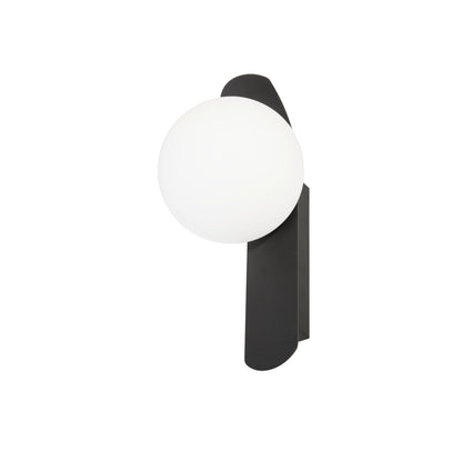 SUN, Wandaufbauleuchte, rund, 1x max. 40 W, LED-Leuchtmittel, G9, PHASE, schwarz