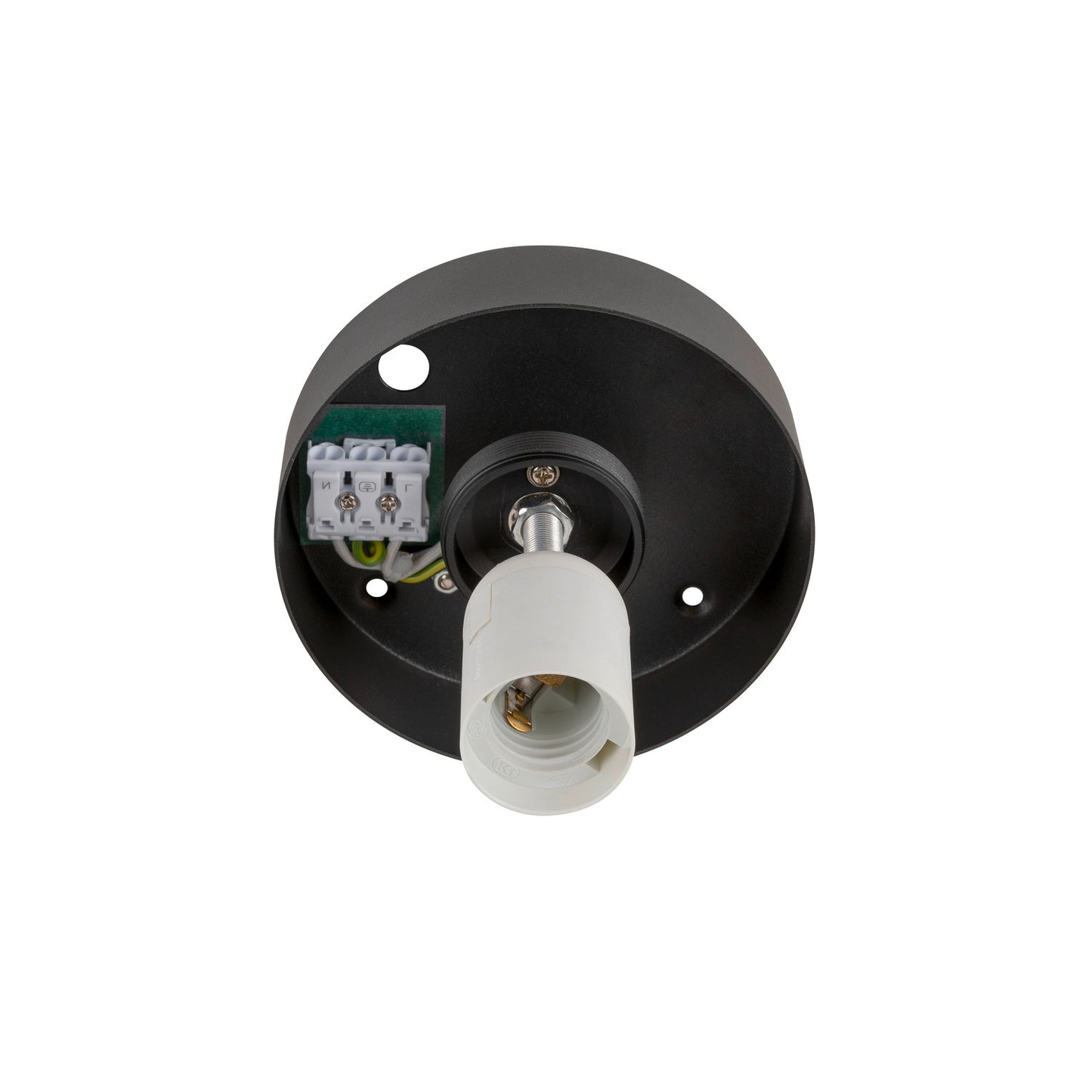 SUN 30, Deckenaufbauleuchte, rund, 1x max. 60 W, E27, schwarz