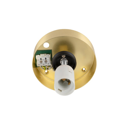 SUN 30, Deckenaufbauleuchte, rund, 1x max. 60 W, E27, gold