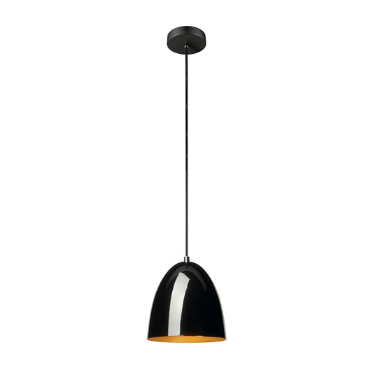 PARA CONE 20, Pendelleuchte, Pendellänge 250 cm, E27, 1x max. 60 W, schwarz / gold