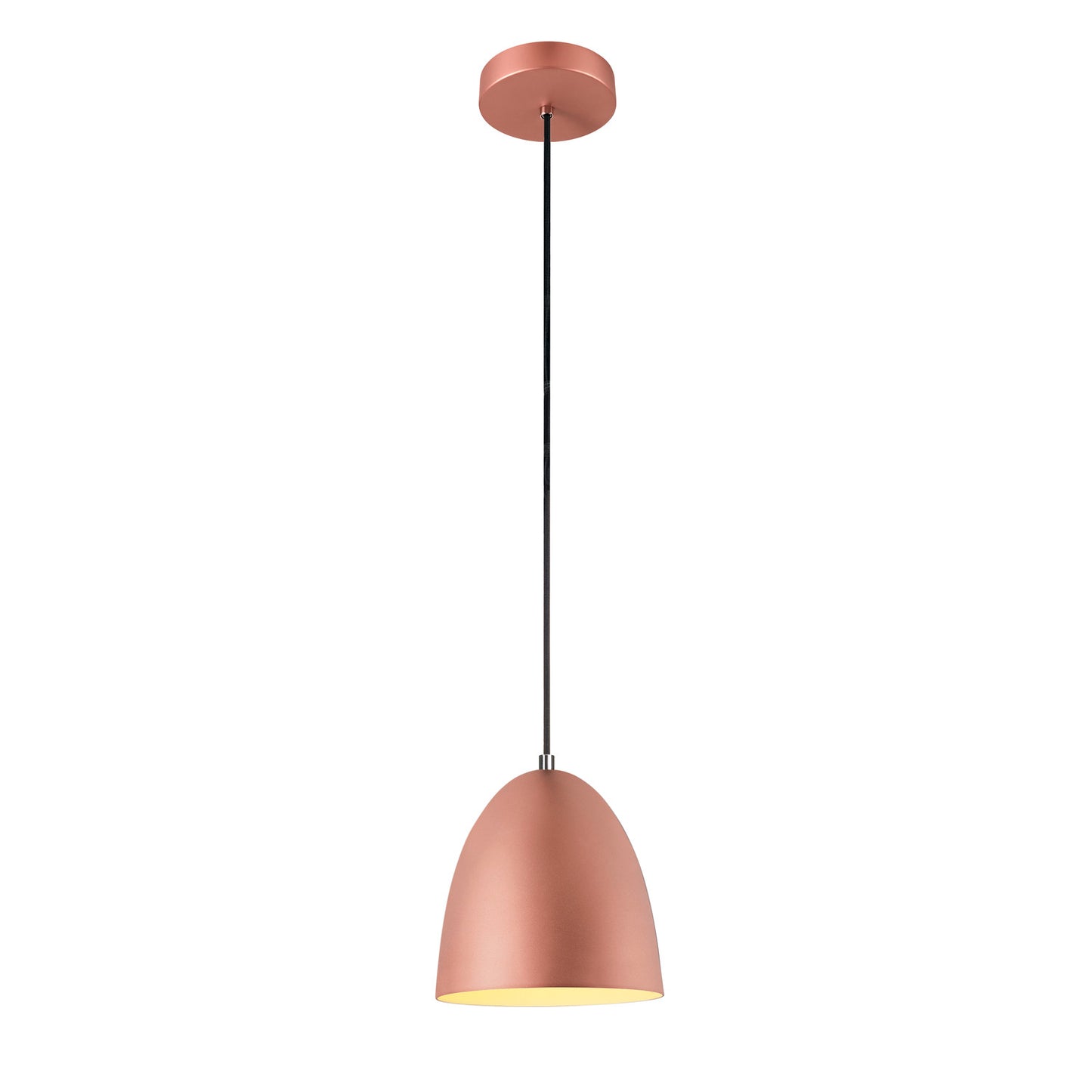 PARA CONE 20, Pendelleuchte, Pendellänge 250 cm, E27, 1x max. 60 W, kupfer / weiß