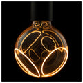 LED Globe 125 2x slanting Soft Curve, LED-Leuchtmittel, smokey, E27, PHASE, 6 W, 1900 K