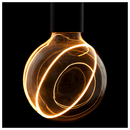 LED Illusion Globe 125 slanting top, LED-Leuchtmittel, smokey, E27, PHASE, 5 W, 2200 K