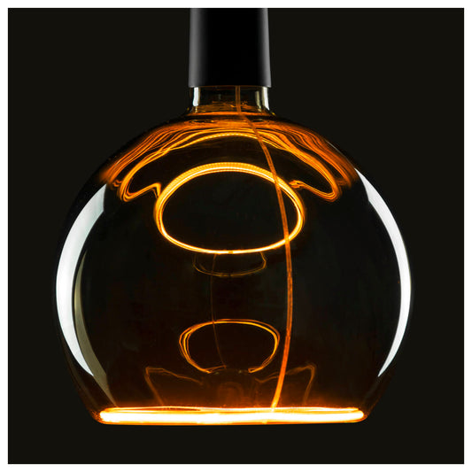 LED Floating Globe 200, LED-Leuchtmittel, smokey black, E27, PHASE, 6 W, 1900 K