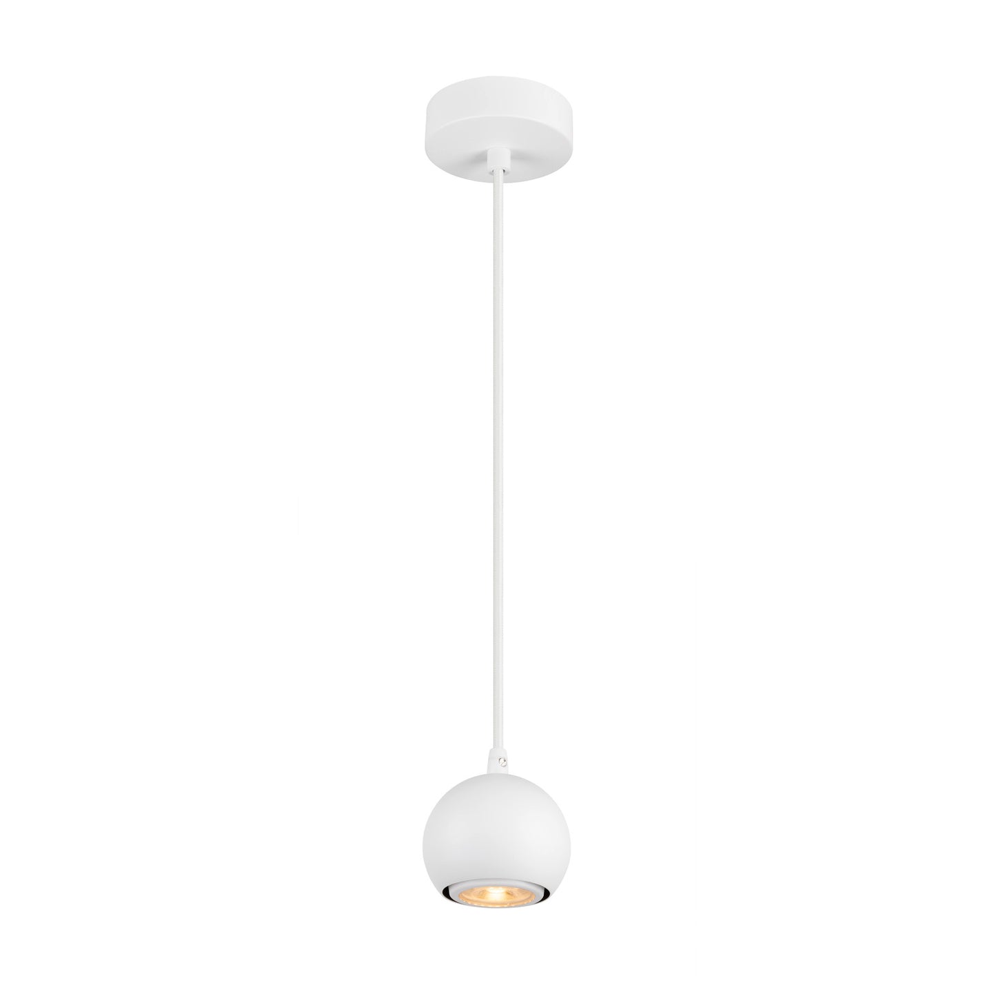 LIGHT EYE® 90, Pendelleuchte, GU10, Pendellänge 150 cm, 1x max. 6 W, matt weiß
