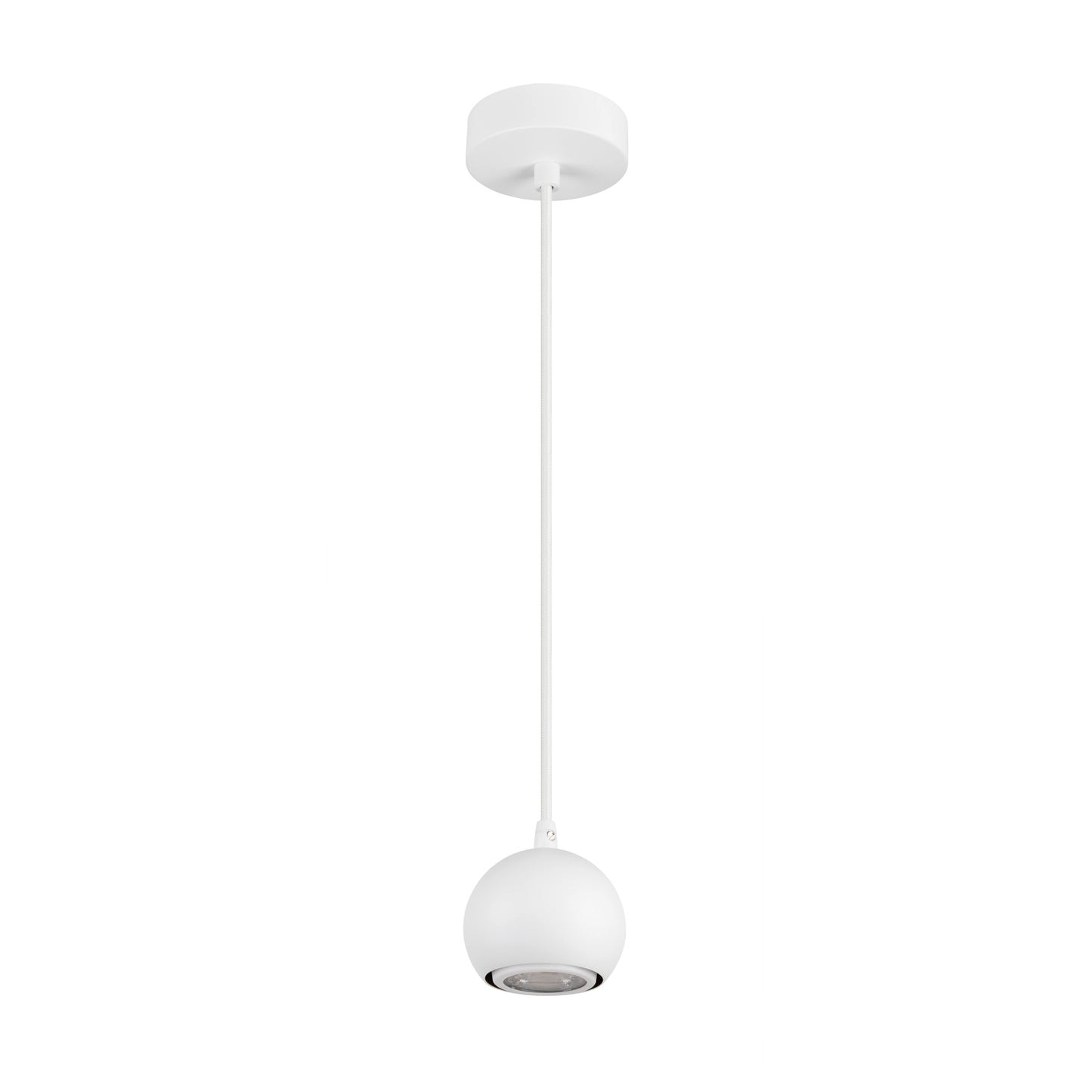 LIGHT EYE® 90, Pendelleuchte, GU10, Pendellänge 150 cm, 1x max. 6 W, matt weiß