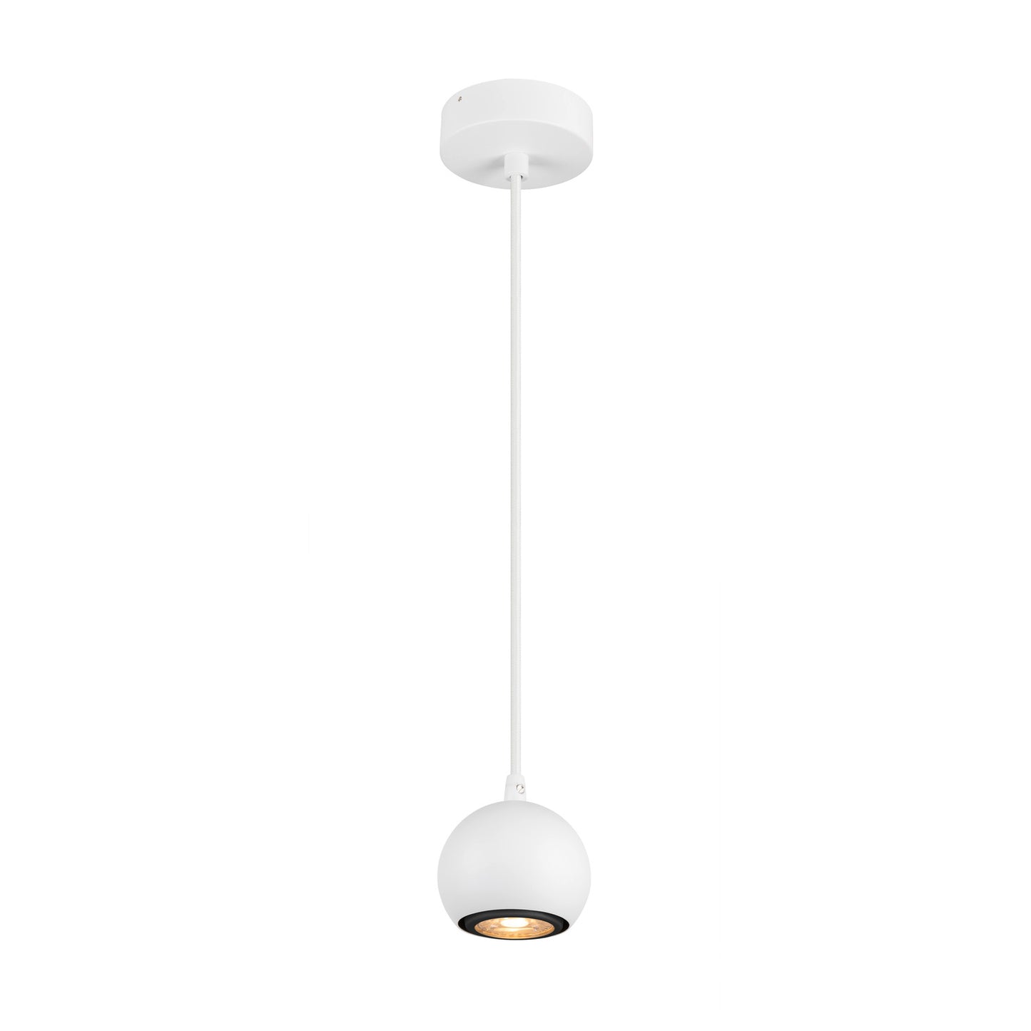 LIGHT EYE® 90, Pendelleuchte, GU10, Pendellänge 150 cm, 1x max. 6 W, matt weiß