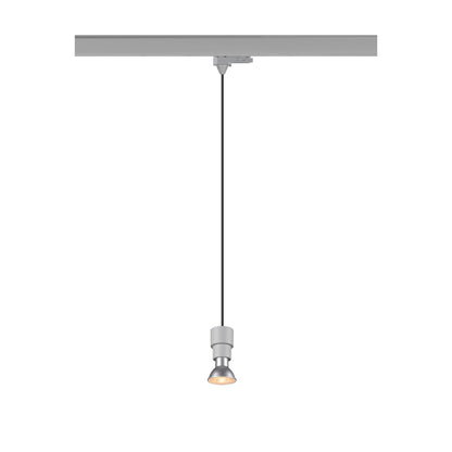 PURI 2.0 Basic, 3~ Pendelleuchte, GU10, Pendellänge 200 cm, 1x max. 6 W, grau