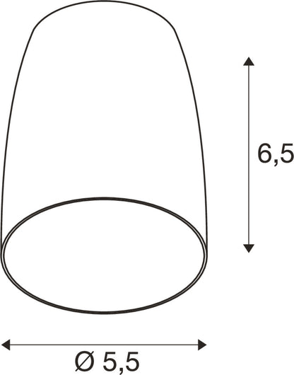 PURI 2.0 Dome, Leuchtenschirm, H: 6.5 cm, gold