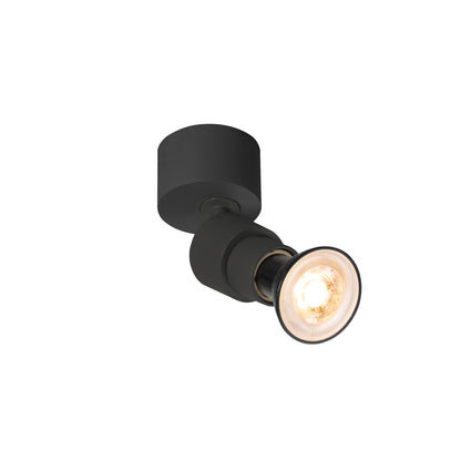PURI 2.0 Basic, Wand- und Deckenaufbauleuchte, rund, 1x max. 6 W GU10, schwarz