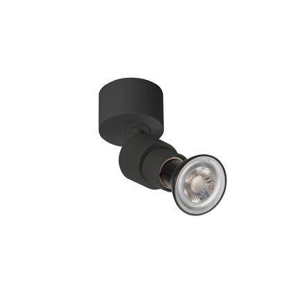 PURI 2.0 Basic, Wand- und Deckenaufbauleuchte, rund, 1x max. 6 W GU10, schwarz