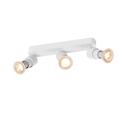 PURI 2.0 Basic, Wand- und Deckenaufbauleuchte, long, rund, 3 x max. 6 W GU10, weiß