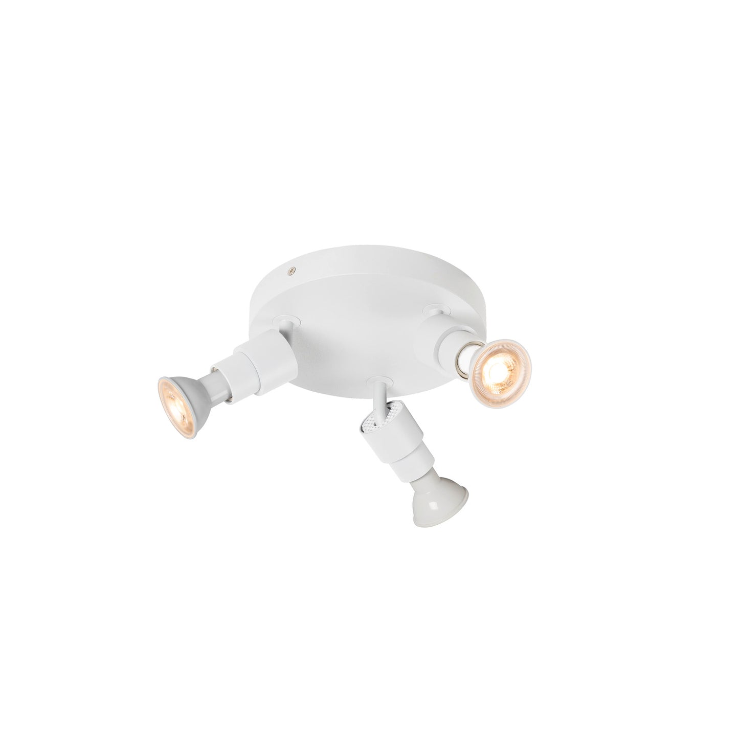 PURI 2.0 Basic, Wand- und Deckenaufbauleuchte, rund, 3 x max. 6 W GU10, weiß