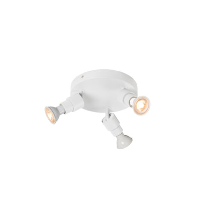 PURI 2.0 Basic, Wand- und Deckenaufbauleuchte, rund, 3 x max. 6 W GU10, weiß