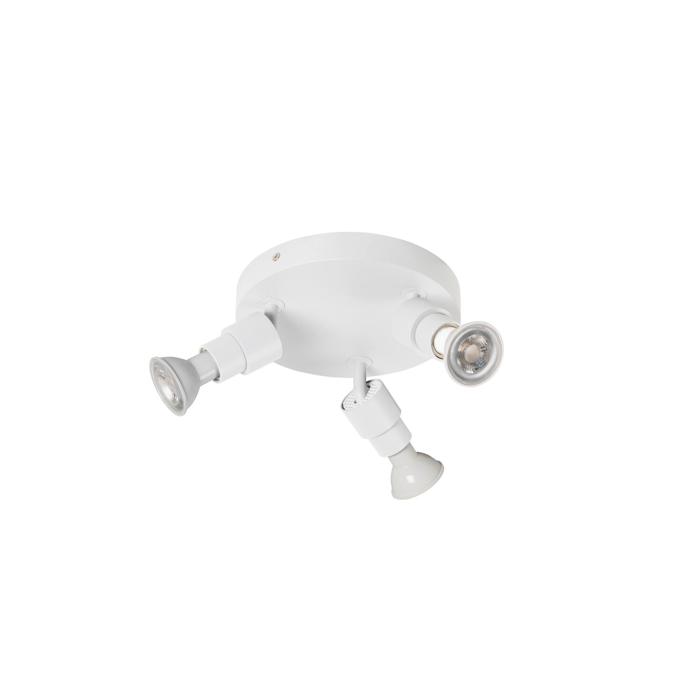 PURI 2.0 Basic, Wand- und Deckenaufbauleuchte, rund, 3 x max. 6 W GU10, weiß