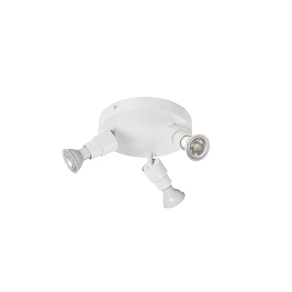 PURI 2.0 Basic, Wand- und Deckenaufbauleuchte, rund, 3 x max. 6 W GU10, weiß