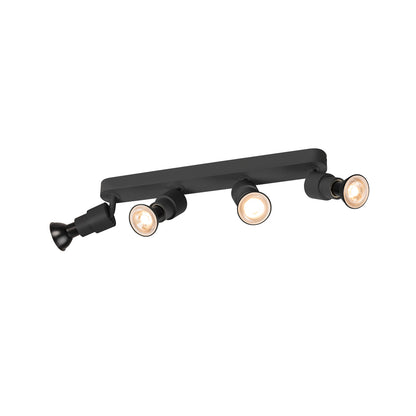 PURI 2.0 Basic, Wand- und Deckenaufbauleuchte, long, 4 x max. 6 W GU10, schwarz