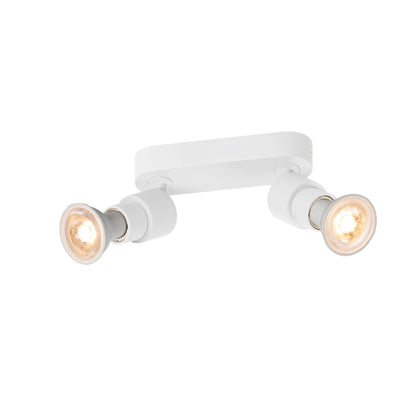 PURI 2.0 Basic, Wand- und Deckenaufbauleuchte, 2 x max. 6 W GU10, weiß