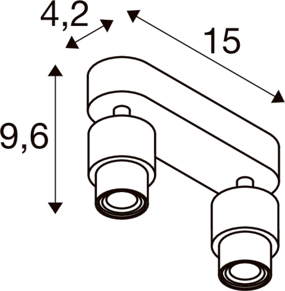 PURI 2.0 Basic, Wand- und Deckenaufbauleuchte, 2 x max. 6 W GU10, weiß