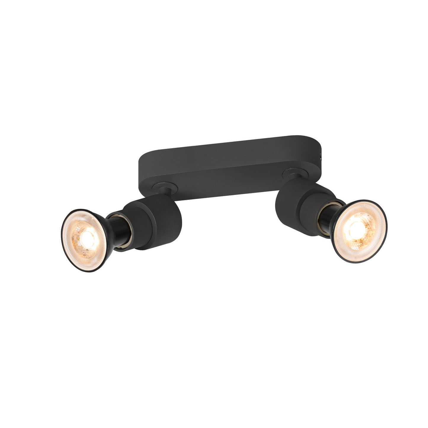 PURI 2.0 Basic, Wand- und Deckenaufbauleuchte, 2 x max. 6 W GU10, schwarz