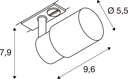 PURI 2.0 Tube, 1~ Spot, GU10, 1x max. 6 W, weiß