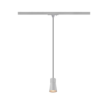 PURI 2.0 Cone, 1~ Pendelleuchte, GU10, Pendellänge 200 cm, 1x max. 6 W, grau