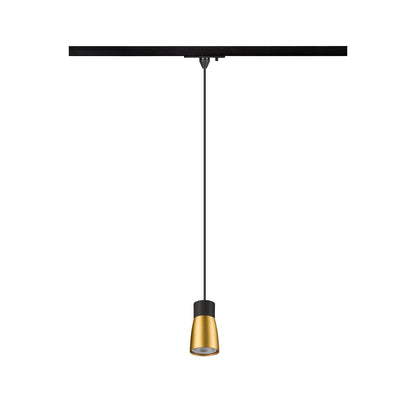 PURI 2.0 Dome, 1~ Pendelleuchte, GU10, Pendellänge 200 cm, 1x max. 6 W, schwarz / gold