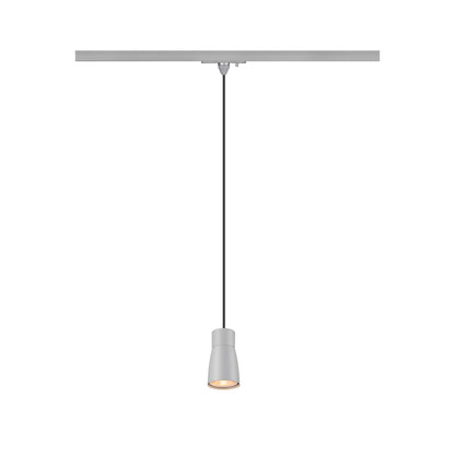 PURI 2.0 Dome, 1~ Pendelleuchte, GU10, Pendellänge 200 cm, 1x max. 6 W, grau