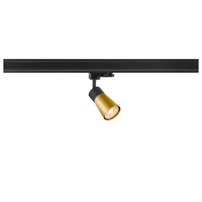 PURI 2.0 Cone, 3~ Spot, GU10, 1x max. 6 W, schwarz / gold