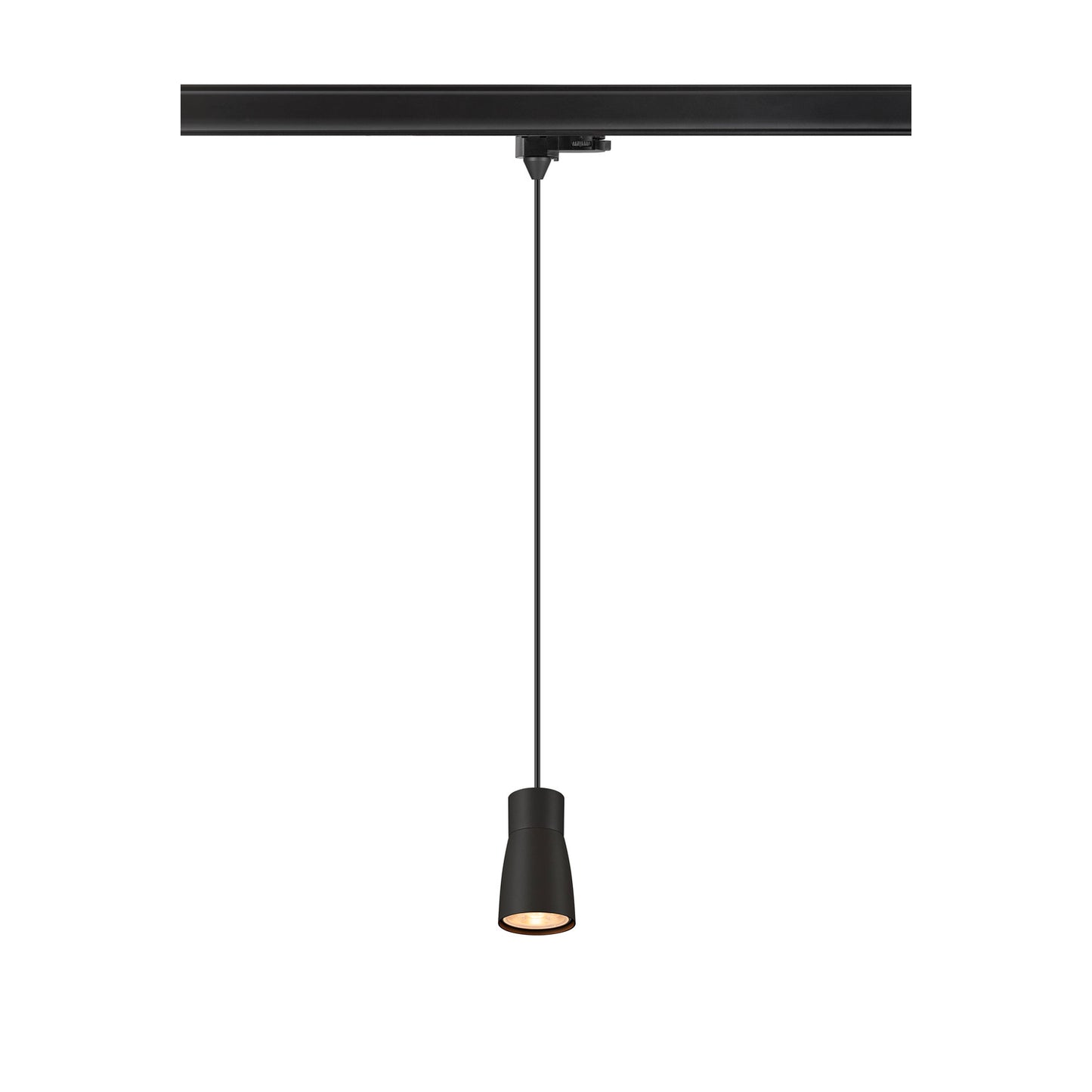 PURI 2.0 Dome, 3~ Pendelleuchte, GU10, Pendellänge 200 cm, 1x max. 6 W, schwarz