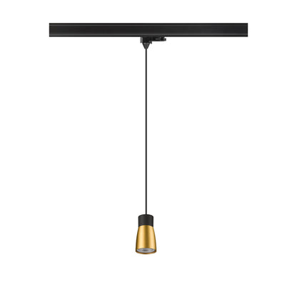 PURI 2.0 Dome, 3~ Pendelleuchte, GU10, Pendellänge 200 cm, 1x max. 6 W, schwarz / gold