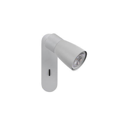 PURI 2.0 Dome, Wand- und Deckenaufbauleuchte, Schalter, rechteckig, 1x max. 6 W GU10, grau