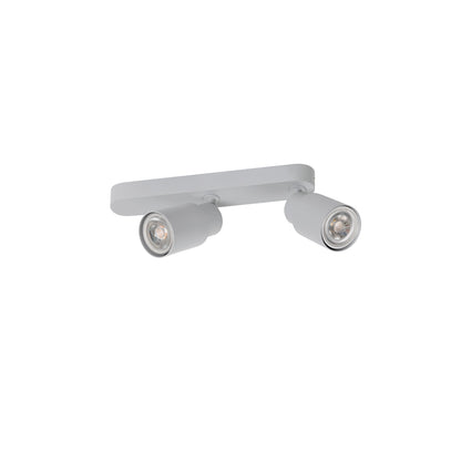 PURI 2.0 Tube, Wand- und Deckenaufbauleuchte, asymmetrisch, 2 x max. 6 W GU10, grau