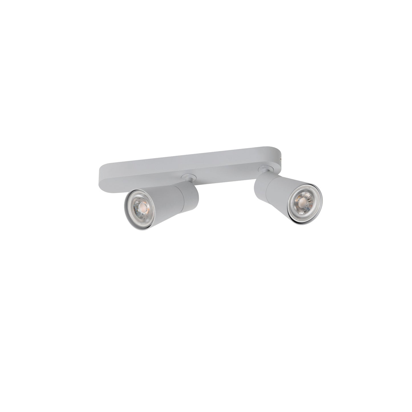 PURI 2.0 Cone, Wand- und Deckenaufbauleuchte, asymmetrisch, 2 x max. 6 W GU10, grau