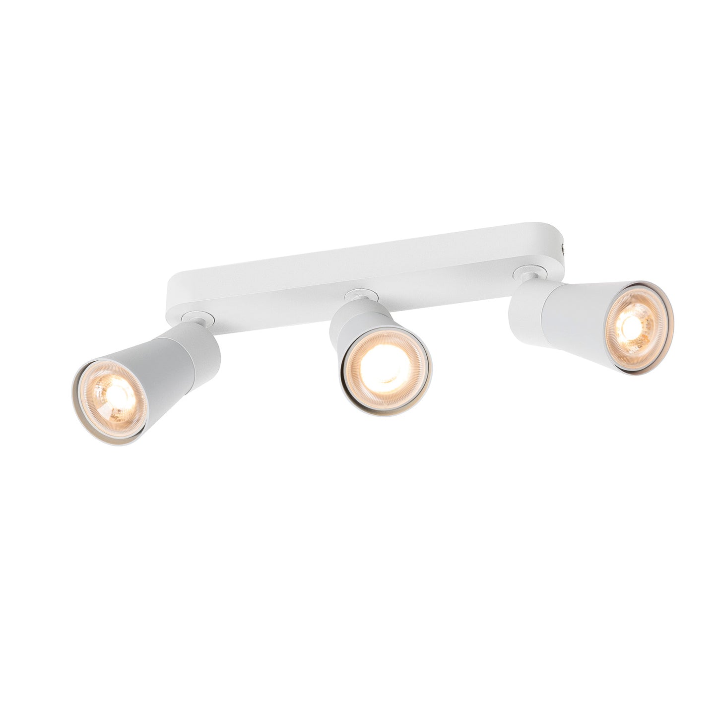 PURI 2.0 Cone, Wand- und Deckenaufbauleuchte, long, 3 x max. 6 W GU10, weiß
