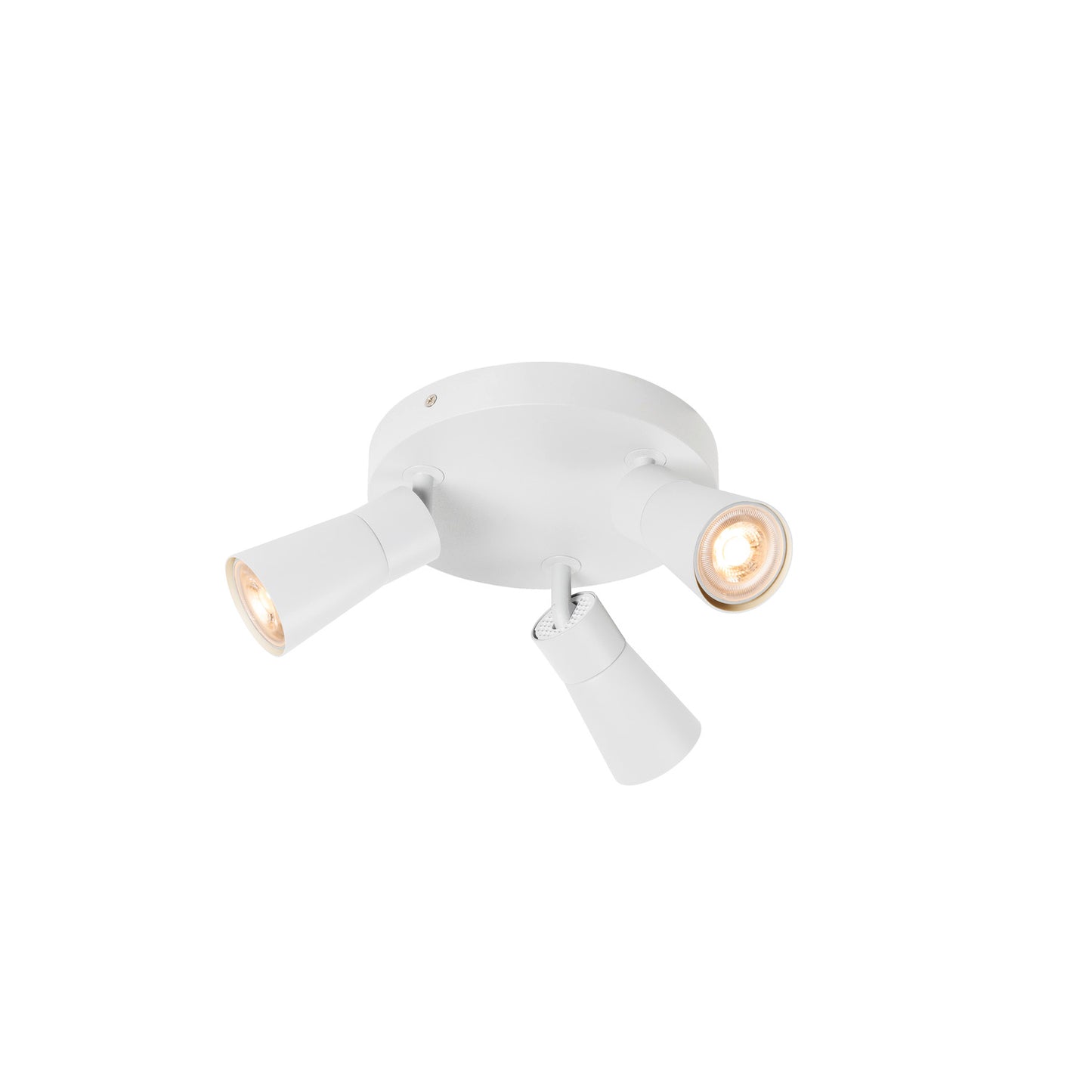 PURI 2.0 Cone, Wand- und Deckenaufbauleuchte, rund, 3 x max. 6 W GU10, weiß