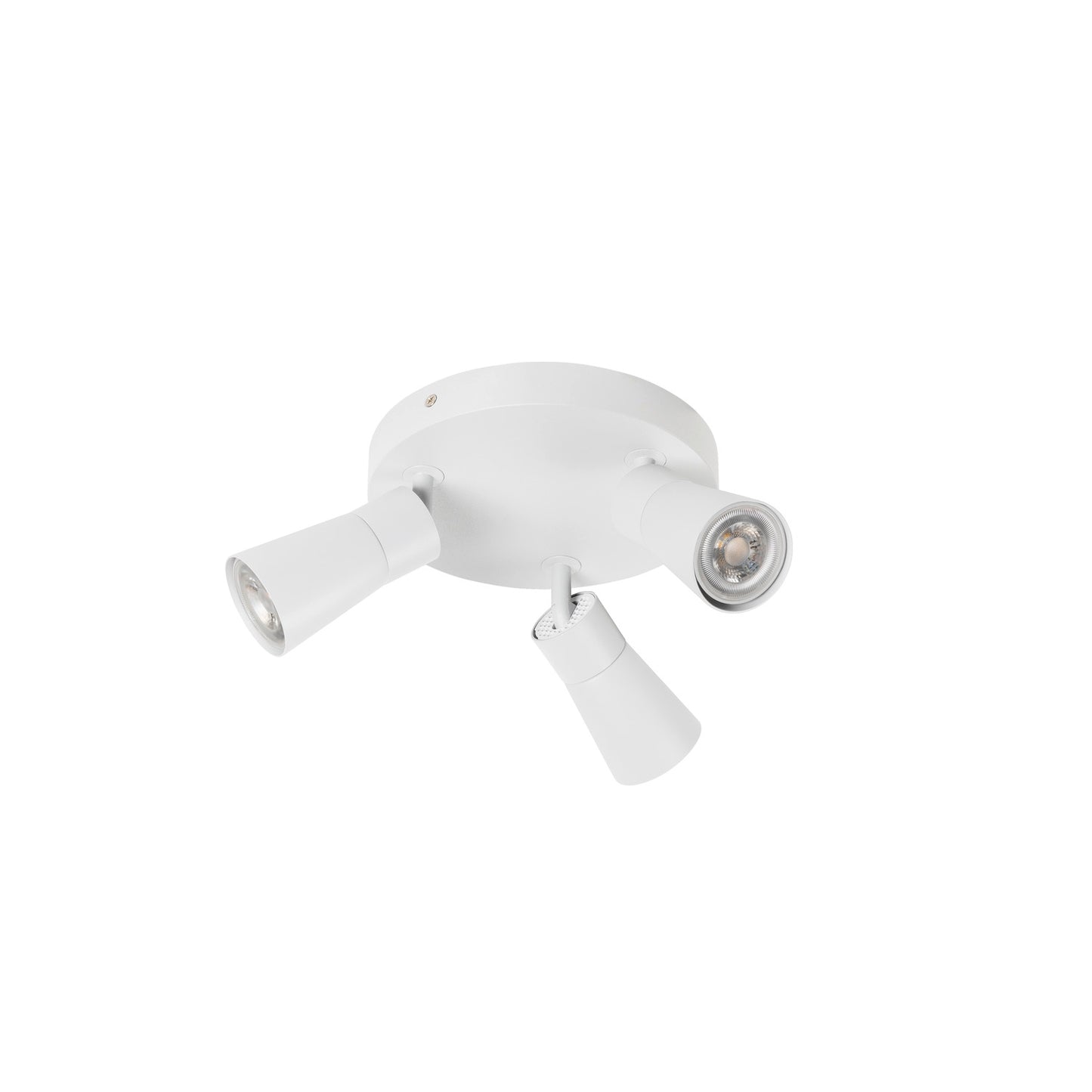 PURI 2.0 Cone, Wand- und Deckenaufbauleuchte, rund, 3 x max. 6 W GU10, weiß