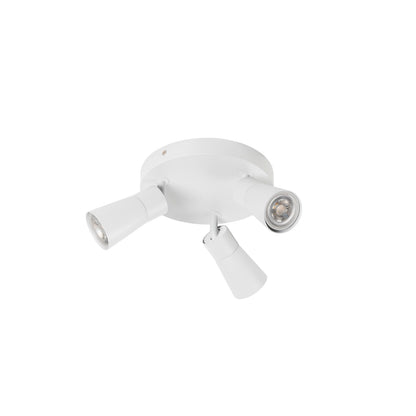 PURI 2.0 Cone, Wand- und Deckenaufbauleuchte, rund, 3 x max. 6 W GU10, weiß