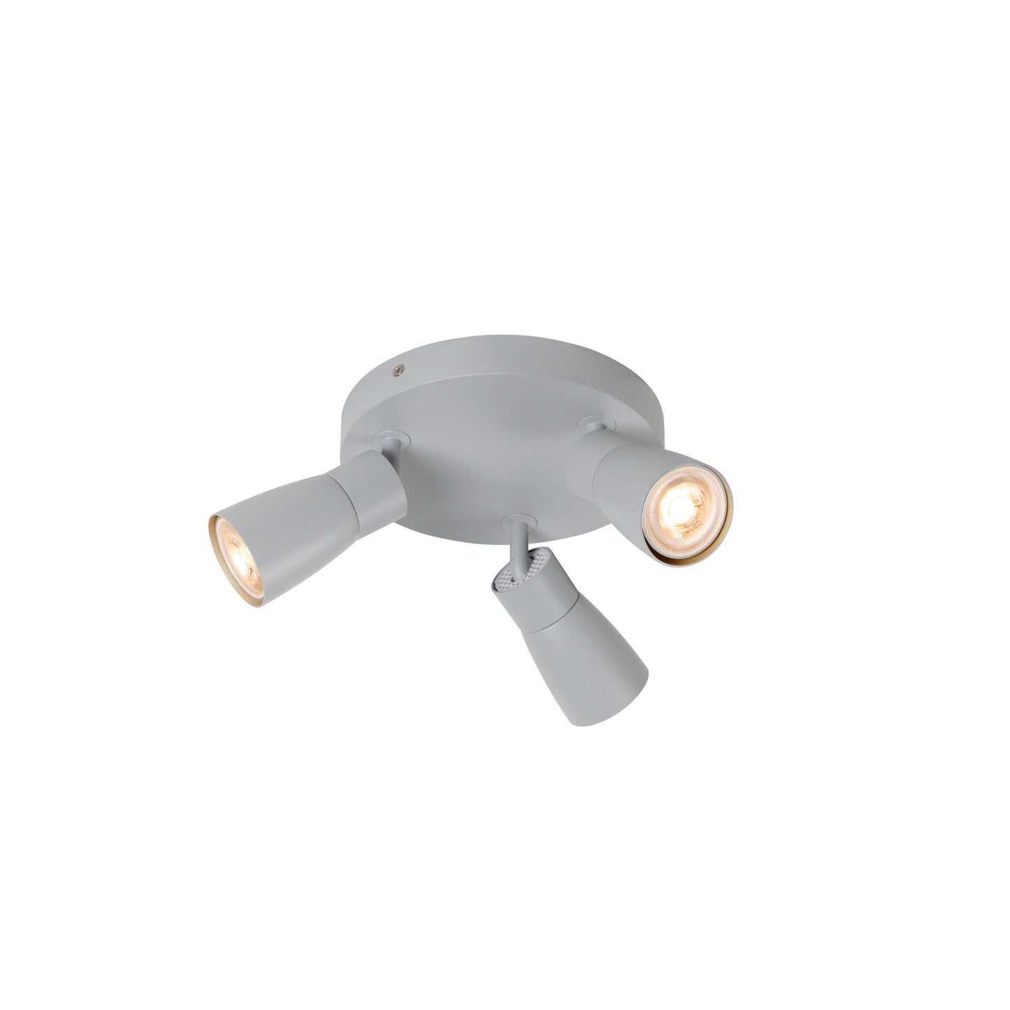 PURI 2.0 Dome, Wand- und Deckenaufbauleuchte, rund, 3 x max. 6 W GU10, grau
