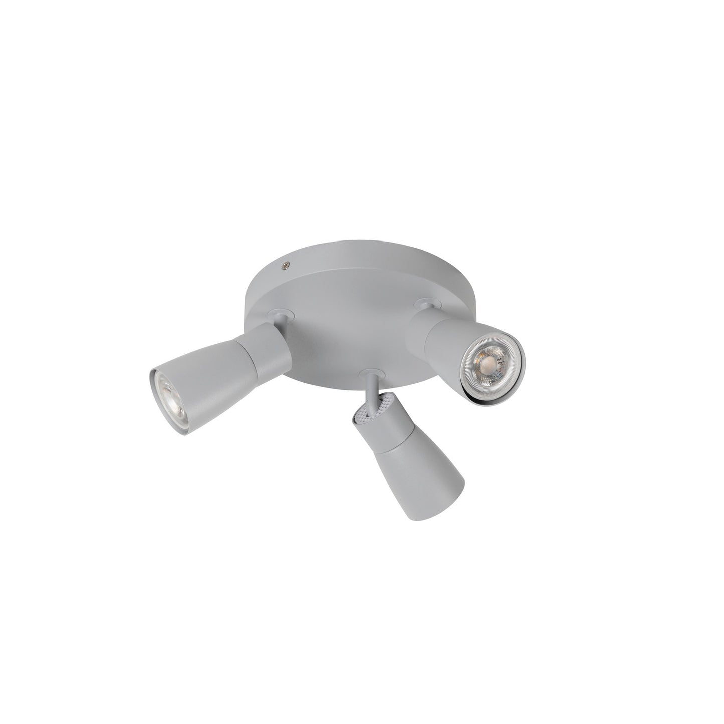 PURI 2.0 Dome, Wand- und Deckenaufbauleuchte, rund, 3 x max. 6 W GU10, grau